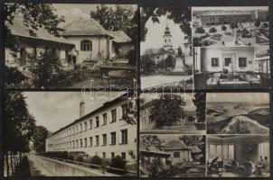 Kb. 200 db MODERN fekete-fehér magyar város képeslap / Cca. 200 modern black and white Hungarian town-view postcards