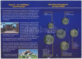 Ciprus 2004. 1c-50c (6xklf) forgalmi összeállítás + 2008. 1c-2E (8xklf) forgalmi összeállítás, közös...