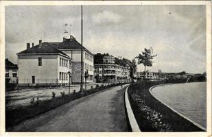 Ungvár, Uzshorod, Uzhorod; Pohled s Galaga / Galagó folyópart / riverside + "1938 Ungvár visszatért" So. Stpl. (fa)