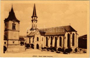 Lőcse, Levoca; Szent Jakab templom. Braun Fülöp kiadása / church