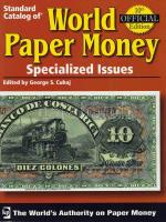 Világ bankjegyei katalógus, speciál kiadások - Standard Catalog of WORLD PAPER MONEY I. Special Issues 10. kiadás, használatlan!