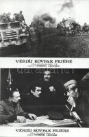 cca 1989 előtti ,,Vérdíj Kovpak fejére" című szovjet film jelenetei és szereplői, 13 db vintage...