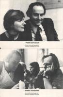 cca 1985 előtti ,,Vidéki színészek" című lengyel film jelenetei és szereplői, 4 db produkciós f...