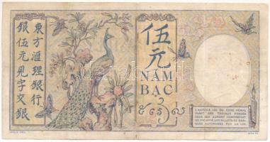 Francia-Indokína 1927-1931. 5P "Q.466 670" T:VG
French Indochina 1927-1931. 5 Piastres &q...