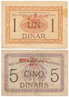 Szerb-Horvát-Szlovén Királyság 1919. 1D "4K" felülbélyegzéssel, hajtatlan de nagyobb sarok...