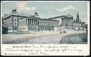 1903 Kézdi-Kovács László (1864-1942) festőművész, műkritikus autográf humoros verses sorai a bécsi p...