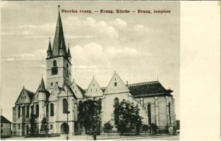 Nagyszeben, Hermannstadt, Sibiu; Biserica evang. / Evang. Kirche / Evangélikus templom / Lutheran church (fl)