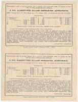 Budapest 1948. "Fél sorsjegy - VIII. Újjáépítési Állami sorsjáték" fél sorsjegye, 2db egyb...