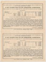 Budapest 1948. "Fél sorsjegy - VIII. Újjáépítési Állami sorsjáték" fél sorsjegye, 2db egyb...
