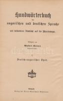 Magyar és német kézi szótár, tekintettel a két nyelv szólásaira. Szerkesztette Kelemen Béla. I. Néme...
