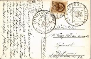 1940 Székelyudvarhely, Odorheiu Secuiesc; mozaiklap / multi-view postcard. Foto Kováts photo + "...