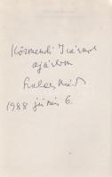 Szalay Károly:

Párhuzamos viszonyok. (Regény.) (Dedikált.)

Budapest, (1988). Magvető Könyvkiad...