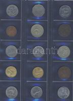 Jó világpénz tétel, 614db, régi és új, nagyon sok jobbal, sok tengerentúllal!