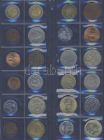Jó világpénz tétel, 614db, régi és új, nagyon sok jobbal, sok tengerentúllal!