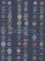 Jó világpénz tétel, 614db, régi és új, nagyon sok jobbal, sok tengerentúllal!