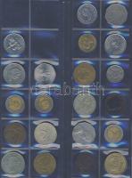 Jó világpénz tétel, 632db, régi és új, nagyon sok jobbal, sok tengerentúllal!
