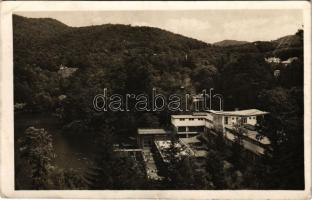 1944 Szovátafürdő, Baile Sovata; Medve-tó, fürdőzők / Lacul Ursu / lake, bathers (EK)