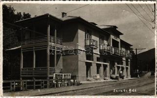 1944 Szovátafürdő, Baile Sovata; Vila Lucia / Lucia villa / villa. Foto Kiss + "1940 Székelyudvarhely visszatért" So. Stpl. (EB)