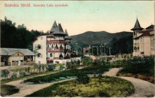 Szovátafürdő, Baile Sovata; Lala nyaralók, villák. Dragomán S. J. kiadása / villas (Rb)