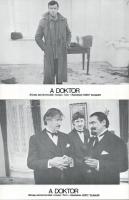 cca 1985 előtti ,,A doktor" című román film jelenetei és szereplői, 5 db produkciós filmfotó (v...