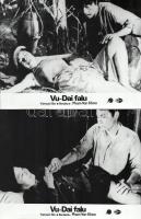 cca 1989 előtti ,,Vu-Dai falu" című vietnámi film jelenetei és szereplői, 4 db vintage produkciós filmfotó (vitrinfotó, lobbyfotó) ezüst zselatinos fotópapíron, a használatból eredő (esetleges) kisebb hibákkal, 18x24 cm