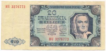 Lengyelország 1948. 20Zl T:F Poland 1948. 20 Złotych C:F