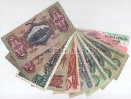 10db-os Forint és Pengő bankjegytétel T:F