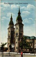 1927 Kiskunfélegyháza, Szent István templom. Roykó B. kiadása (EK)