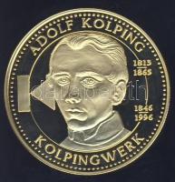 Németország DN "Német történelem, Brandenburgi kapu - Adolf Kolping" aranyozott ffém emlékérem T:PP