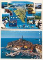 HORVÁTORSZÁG- 20 db MODERN postatiszta város képeslap / CROATIA - 20 MODERN unused town-view postcards