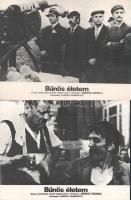 cca 1985 előtti ,,Bűnös életem" című lengyel film jelenetei és szereplői, 8 db produkciós filmf...