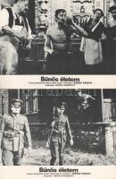 cca 1985 előtti ,,Bűnös életem" című lengyel film jelenetei és szereplői, 8 db produkciós filmf...