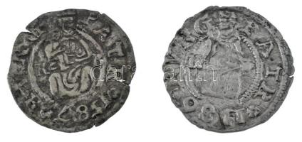 1586-1587K-B Denár Ag &quot;Rudolf&quot; (2x) (0,34g, 0,49g) T:XF.VF Hungary 1586-1587K-B Denar Ag &quot;Rudolf&quot; (2x) (0,34g, 0,49g) C:XF,VF Huszár: 1059.,Unger II.: 811.a