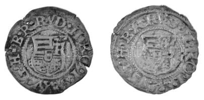 1586-1587K-B Denár Ag "Rudolf" (2x) (0,34g, 0,49g) T:XF.VF Hungary 1586-1587K-B Denar Ag &...