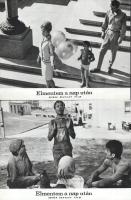 cca 1969 előtti ,,Elmentem a Nap után" című szovjet film jelenetei és szereplői, 15 db vintage ...