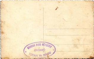 Gyömrő, csoportkép a színpadon. Modern Fotó Műterem (Torma és Nánai) photo (EB)