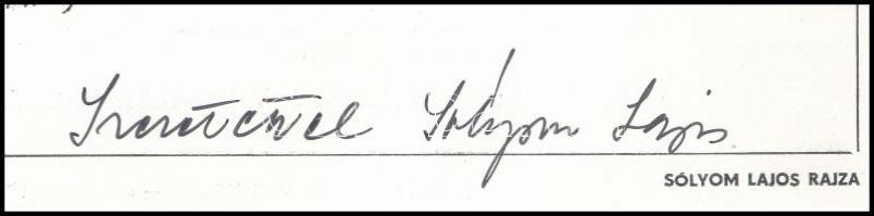 Sólyom Lajos (-): Nagyvárad, Kanonoksor. Nyomat, papír, jelzett, hátoldalán Kelet-Nyugat c. nagyvára...