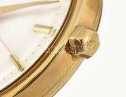 Omega Seamaster XVI arany (Au) 18K karóra, bőr szíjjal, működik, hibátlan, számlap d: 28 mm