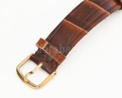 Omega Seamaster XVI arany (Au) 18K karóra, bőr szíjjal, működik, hibátlan, számlap d: 28 mm