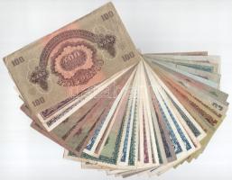 38db-os vegyes pengő, Vörös Hadsereg pengő bankjegy tétel T:F-VG közte szép papír
