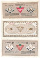 Kanada 1985-1996. 50c "Canadian Tire Corporation" (3xklf) vásárlási utalvány T:F az egyike...