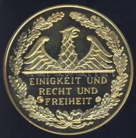 Németország DN "Német történelem - Graf v. Zeppelin" aranyozott ffém emlékérem T:PP