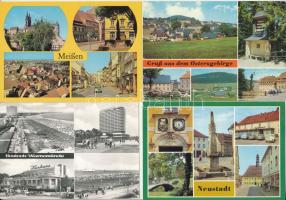 37 db MODERN német NDK város képeslap / 37 modern East German town-view postcards