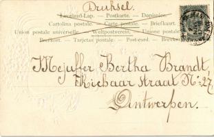 1902 Dombornyomott szecessziós művészlap / Art Nouveau embossed litho art postcard (EK)