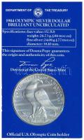 Amerikai Egyesült Államok 1984D 1$ Ag "XXIII. Nyári Olimpiai Játékok, Los Angeles" eredeti...