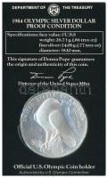 Amerikai Egyesült Államok 1984S 1$ Ag "XXIII. Nyári Olimpiai Játékok, Los Angeles" eredeti...