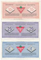 Kanada 1992-1996. 10c-1$ "Canadian Tire Corporation" (3xklf) vásárlási utalvány T:F 
Cana...