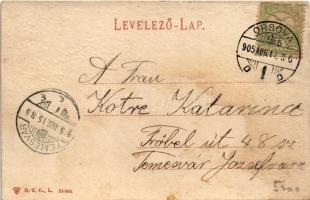 1905 Orsova, Vaskapu / Eisernes Thor / Portile de Fier (ázott / wet damage)