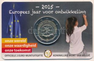 Belgium 2015. 2E A fejlesztés Európai éve bliszterben T:UNC Belgium 2015. 2 Euro European Year for Development in coincard C:UNC Krause KM#363