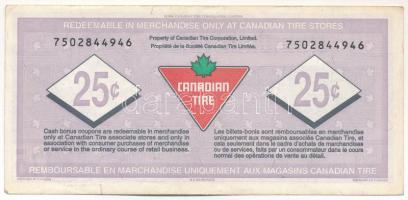 Kanada 1996. 25c "Canadian Tire Corporation - 75. évforduló" vásárlási utalvány T:F kis sz...